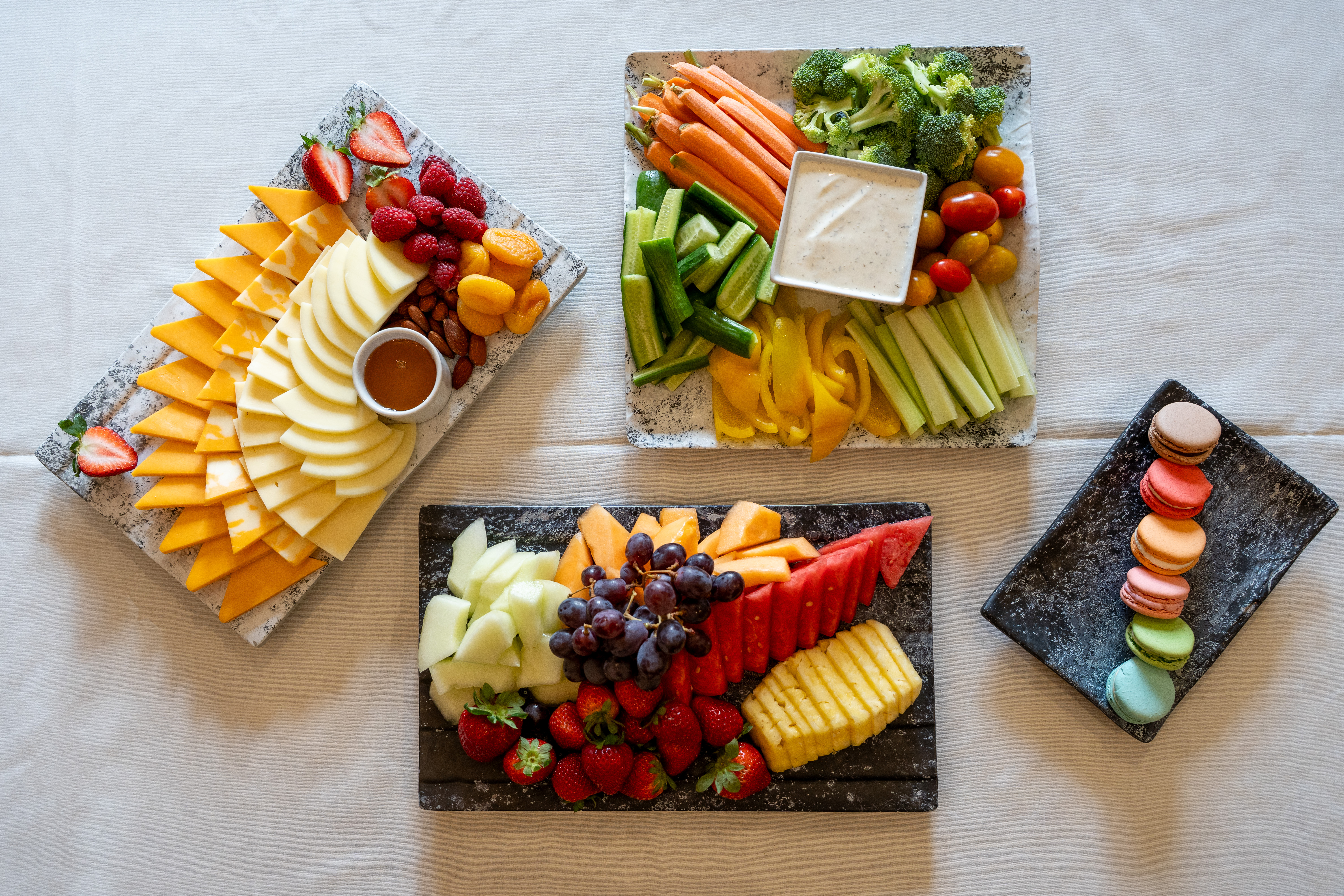 Large tent set up for convocation 